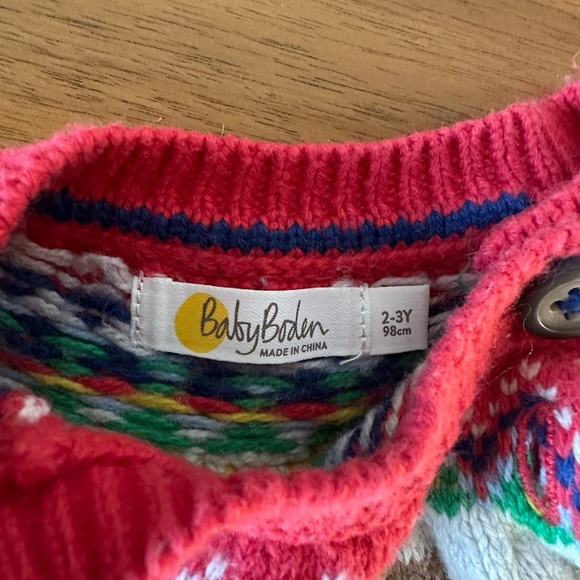 Baby Boden Multicolor Knit Sweater 2-3T - Picture 6 of 7